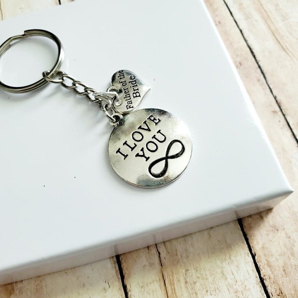 Father of the Bride Keychain, Wedding Keepsake Gift - Picture 4 of 10